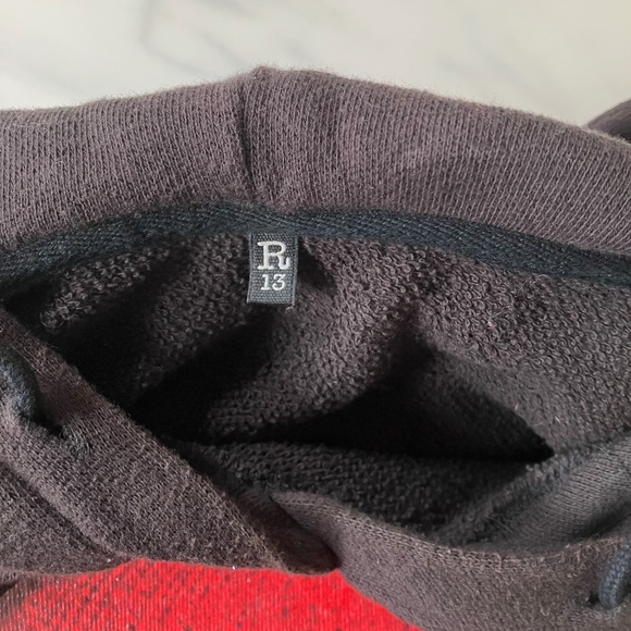 RARE! R13 Distressed Sleeveless Biggie Notorious B.I.G. Hoodie L XL - Picture 6 of 6